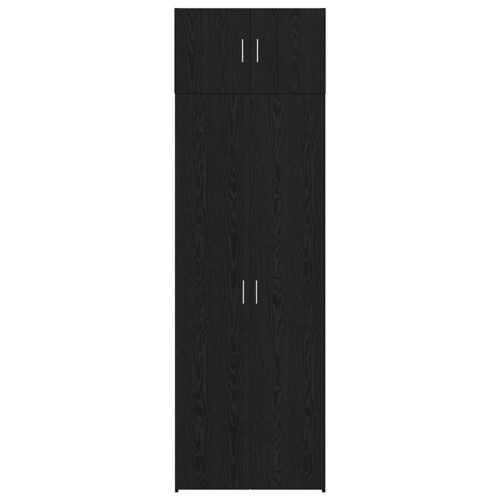 Шкаф за съхранение 3 pcs Черния дъб