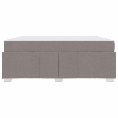 Рамка за легло с матрак Таупе 180 x 200 cm текстил