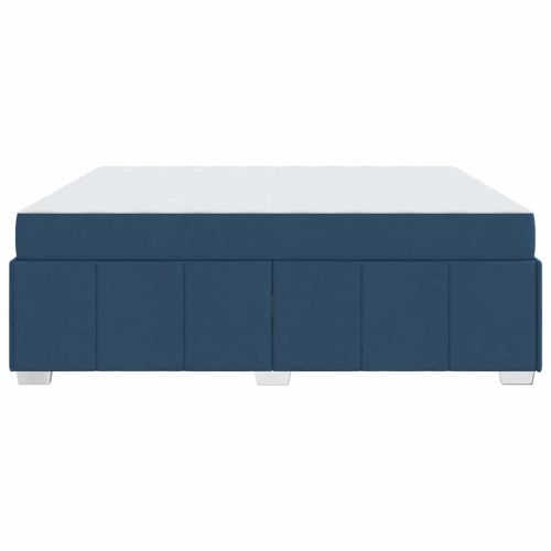 Рамка за легло с матрак Синьо 180 x 200 cm текстил