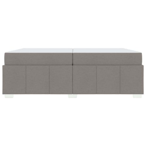 Рамка за легло с матрак Таупе 200 x 200 cm текстил