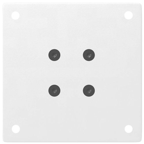 Крака за масичка за кафе, 4 бр., бели, 42-44 см, стомана