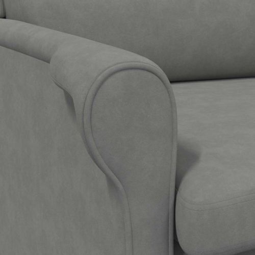 фотьойл Тъмносив 76 x 94 x 102 см Микрофибър