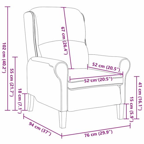 фотьойл Тъмносив 76 x 94 x 102 см Микрофибър