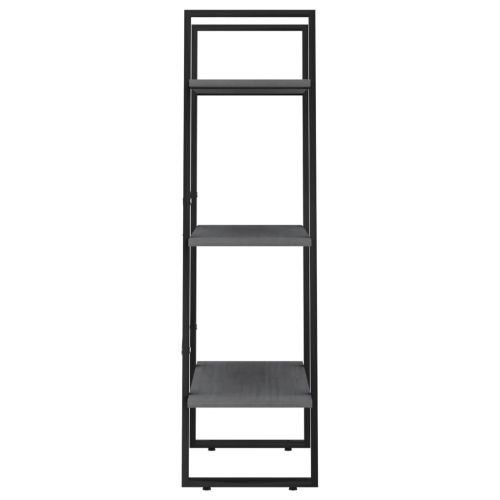 Стелаж за съхранение, сив, 60x30x105 см, бор масив