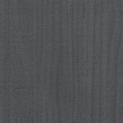 Библиотека/разделител за стая, сива, 80x35x103 см, бор масив