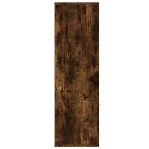 Библиотека, опушен дъб, 98x30x98 см