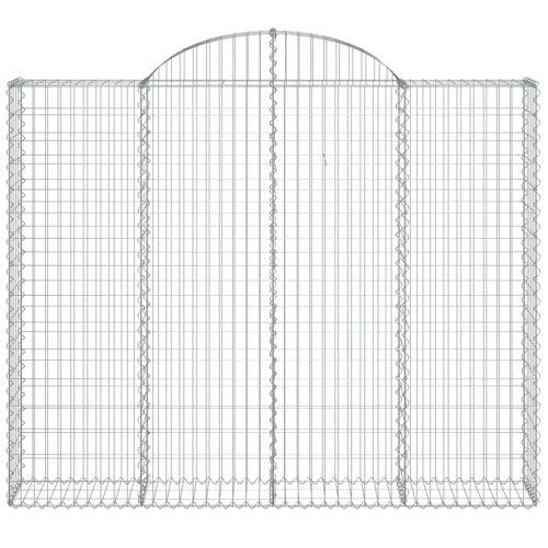 Дъговидна габионна кошница 200x30x160/180 см поцинковано желязо