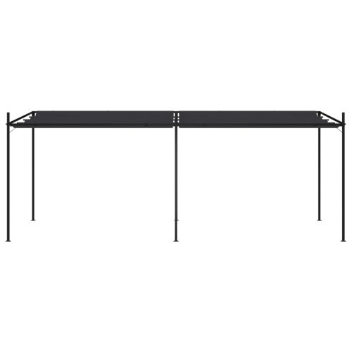 Шатра с прибиращ се покрив, 600x300x233 см, антрацит