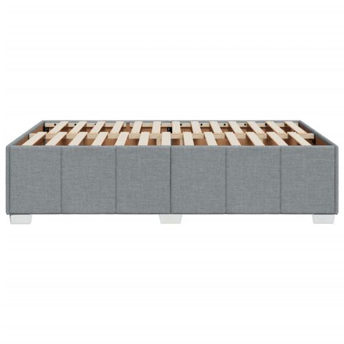 Рамка за легло без матрак, светлосива, 120x200 см, плат