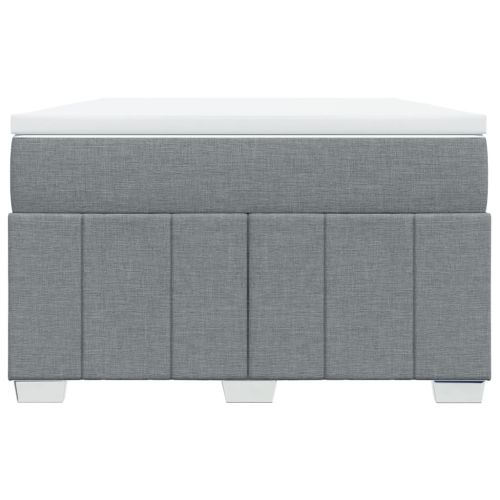 Боксспринг легло с матрак, светлосиво, 120x200 см, плат