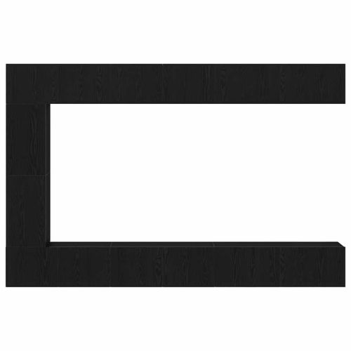 Комплект ТВ шкаф 9 pcs Черния дъб Инженерно дърво