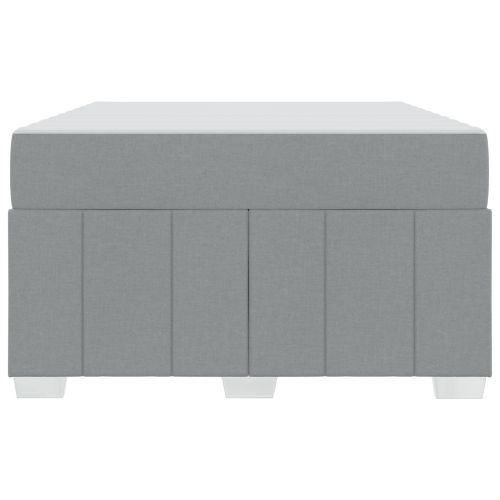 Рамка за легло с матрак Светлосиво 120 x 200 cm текстил