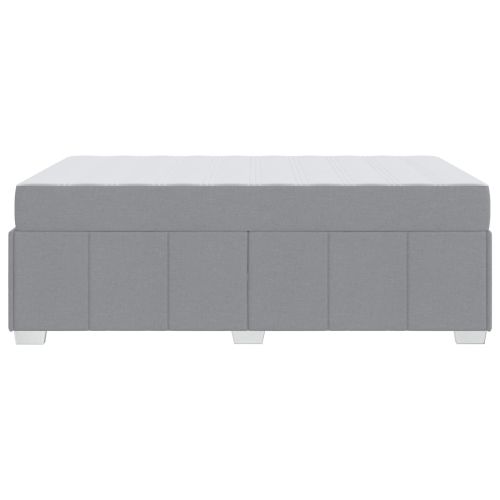 Рамка за легло с матрак Светлосиво 120 x 200 cm текстил