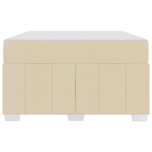 Рамка за легло с матрак Крем 120 x 200 cm текстил