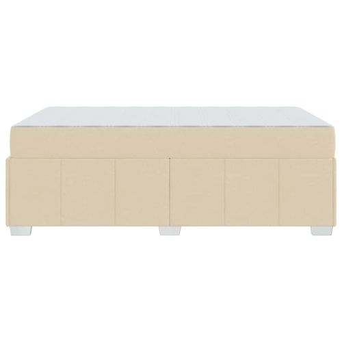 Рамка за легло с матрак Крем 120 x 200 cm текстил