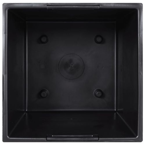 Саксия с подвижна вложка антрацит 11/26,5 л PP бетонна визия