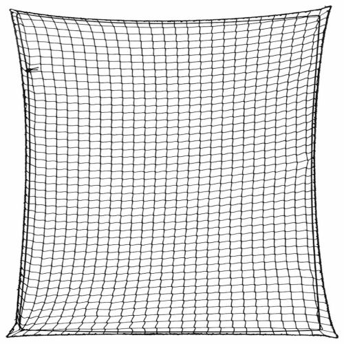 Мрежа за ремарке с еластично въже, черна, 3x3 м, PP