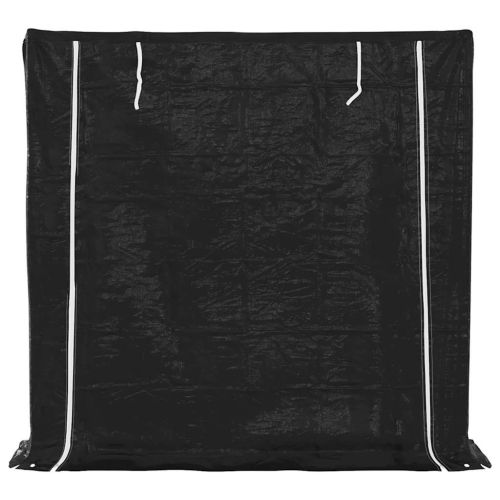 vidaxL Стойка за дърва за огрев с дъждобран, 200x40x200 см