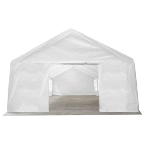 Тент без рамка Бял 12 x 6 м ПЕ