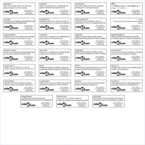 Тент без рамка Бял 12 x 6 м ПЕ