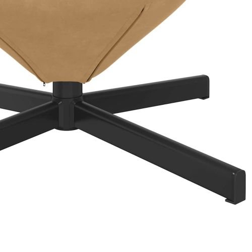 Стол яйце Кафяво 63 x 73 x 90 см Кадифе