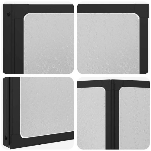 Душ параван Друг Черно 168 x 140 см Алуминий