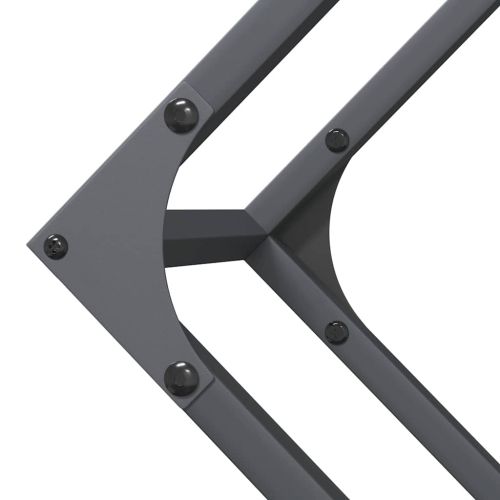 Стелаж за дърва за огрев Антрацит 100x25x100 cm