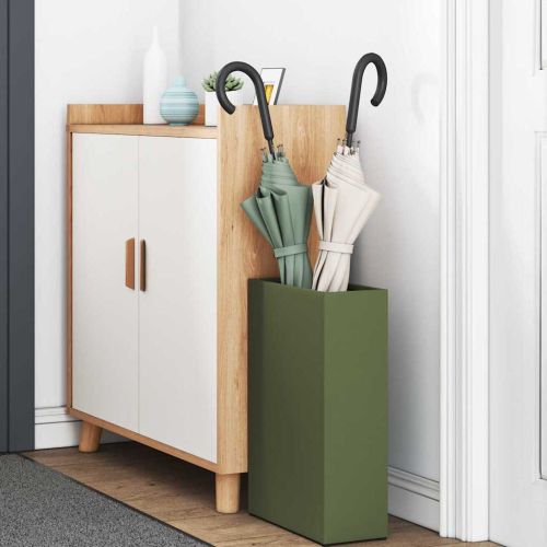 Стойка за чадър Маслиненозелен 28 x 12 x 41 см Стомана