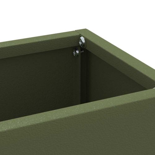 Стойка за чадър Маслиненозелен 28 x 12 x 41 см Стомана