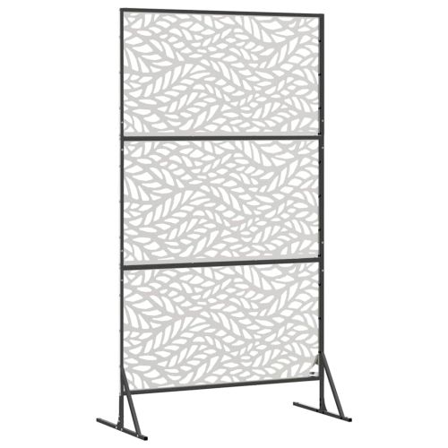 Екран за уединение Сив 100 x 50 x 180 см Стомана