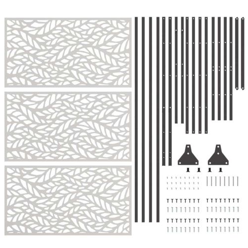 Екран за уединение Сив 100 x 50 x 180 см Стомана