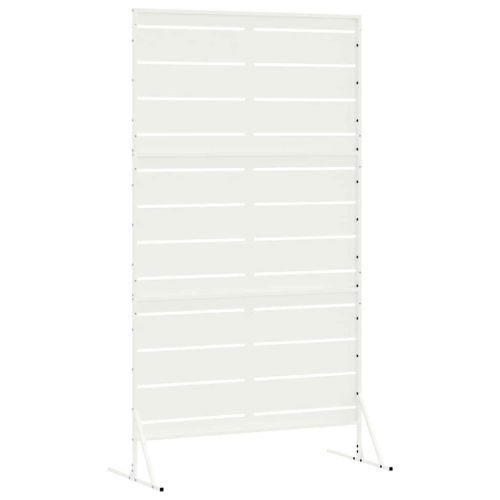 Екран за уединение Бяло 100 x 50 x 180 см Стомана