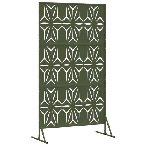 Екран за уединение Маслинено 100 x 50 x 180 см Стомана