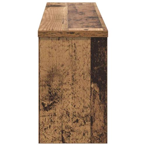 Стенен закачалка за палта с рафт Старо дърво 75 x 16 x 26 см