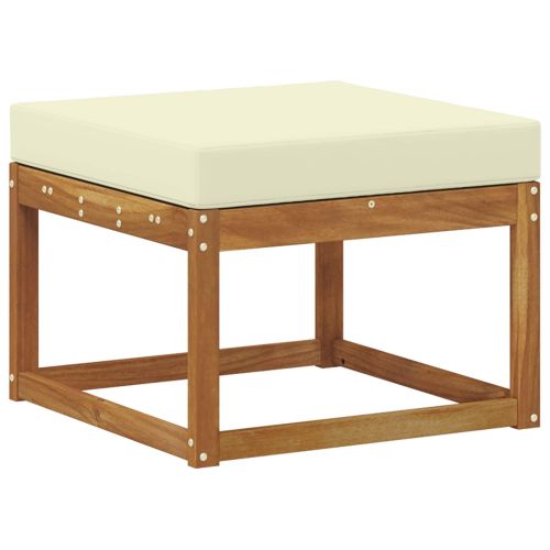 Външна табуретка Солидно акациево дърво Естествен