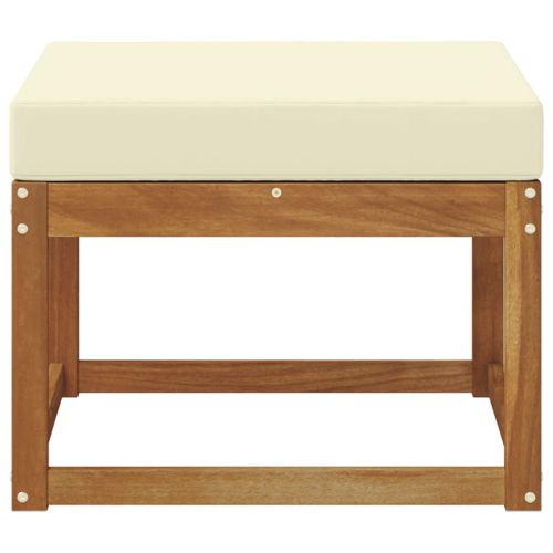 Външна табуретка Солидно акациево дърво Естествен