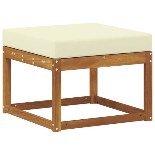 Външна табуретка Солидно акациево дърво Естествен