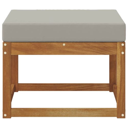 Външна табуретка Солидно акациево дърво Естествен