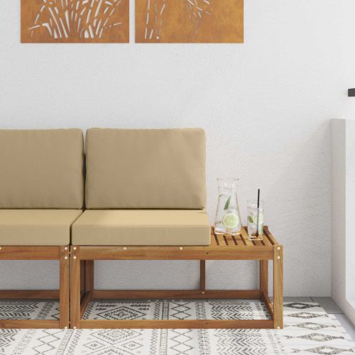 Външен край на диван с възглавница Естествен 91 x 63 x 73 см