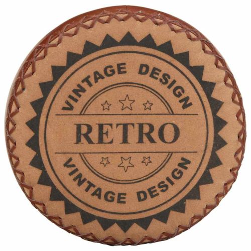 Бар табуретки, 4 бр, естествена кожа