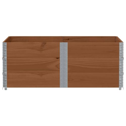 Палетни страници, кафяв, 3бр, 150x100см, борова дървесина масив