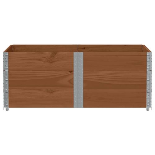 Градинска кашпа, кафяв, 150x100 см, борова дървесина масив