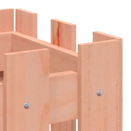 Градинска леха с дизайн на ограда 100x30x30 см дугласки масив