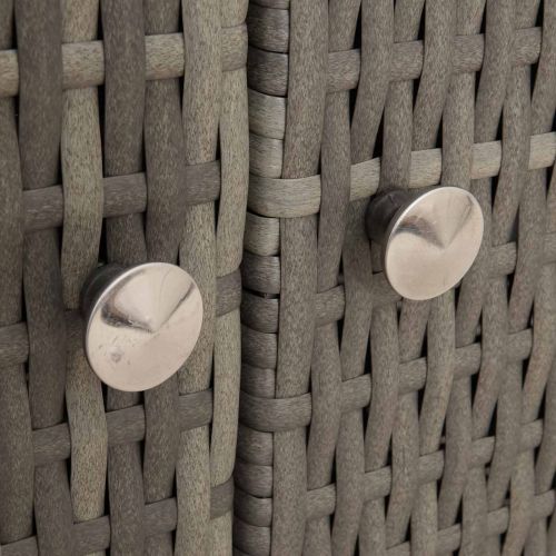 За шкафове с рафт Сив 70 x 50 x 87 см Полиестер и Роли Ратен