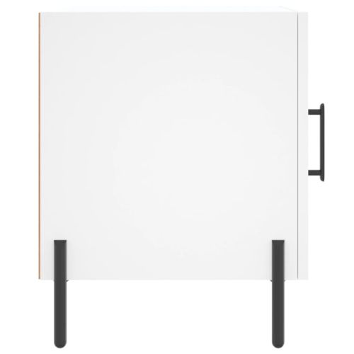 Нощни шкафчета 2 бр бели 40x40x50 см инженерно дърво