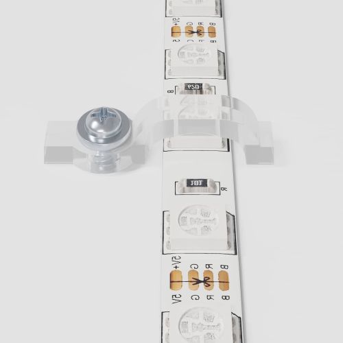 LED лента 2 pcs Черен и прозрачен 750 мм Мед и пластмаса