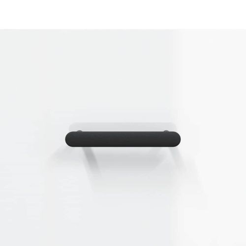 Сайдборд, бял гланц, 69,5x34x90 см, инженерно дърво