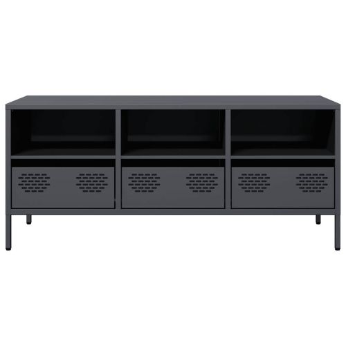 ТВ шкаф, антрацит, 101,5x39x43,5 см, студеновалцувана стомана