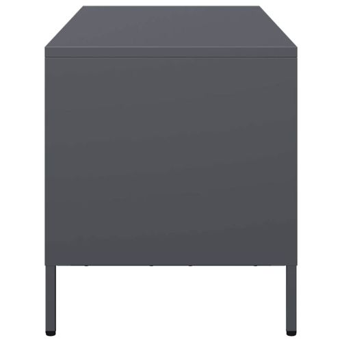 ТВ шкаф, антрацит, 101,5x39x43,5 см, студеновалцувана стомана