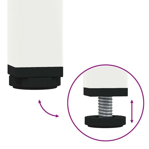 ТВ шкаф, бял, 68x39x43,5 см, студеновалцувана стомана
